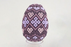 Hearts and Crosses Beaded Faberge Egg Pattern Download