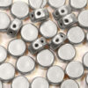 Satin Silver DiscDuo Beads