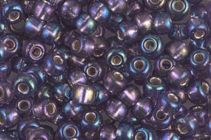 Silver Lined Amethyst AB Miyuki 6/0 Seed Beads