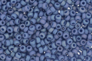 Matte Opaque Glaze Rainbow Soft Blue Miyuki 6/0 Seed Beads