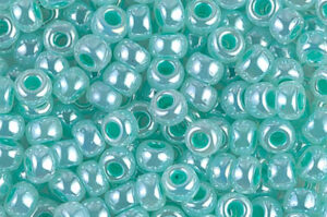 Turquoise Ceylon Miyuki 6/0 Seed Beads