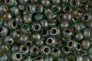 Picasso Transparent Olivine Miyuki 6/0 Seed Beads