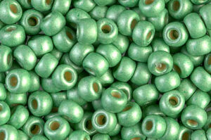 Matte Duracoat Galvanized Mint Miyuki 6/0 Seed Beads