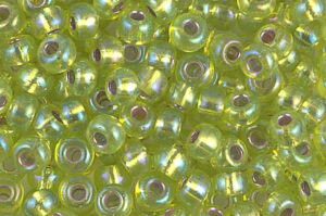 Silver Lined Chartreuse AB Miyuki 6/0 Seed Beads