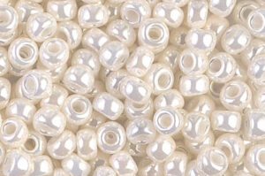 Antique Ivory Pearl Ceylon Miyuki 6/0 Seed Beads