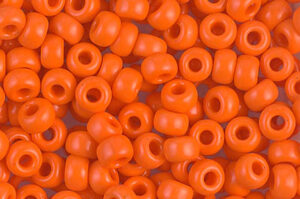 Opaque Orange Miyuki 6/0 Seed Beads