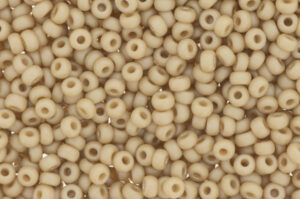 Matte Opaque Glaze Rainbow Ivory Miyuki 6/0 Seed Beads