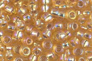 Silver Lined Gold AB Miyuki 6/0 Seed Beads