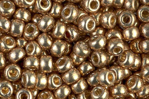 Duracoat Galvanized Champagne Miyuki 6/0 Seed Beads