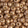 Matte Duracoat Galvanized Champagne Miyuki 6/0 Seed Beads