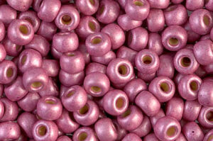 Matte Duracoat Galvanized Hot Pink Miyuki 6/0 Seed Beads