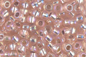 Silver Lined Light Blush AB Miyuki 6/0 Seed Beads