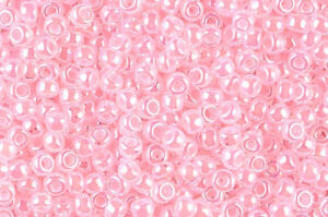 Pale Pink Ceylon Miyuki 6/0 Seed Beads
