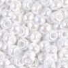 White Ceylon Miyuki 6/0 Seed Beads