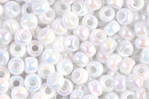 White Pearl AB Miyuki 6/0 Seed Beads