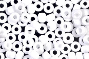 White Opaque Miyuki 6/0 Seed Beads
