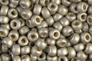 Matte Duracoat Galvanized Light Pewter Miyuki 6/0 Seed Beads
