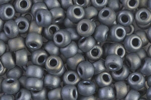 Matte Metallic Silver Grey Miyuki 6/0 Seed Beads