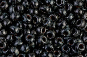 Picasso Opaque Smoky Black Miyuki 6/0 Seed Beads