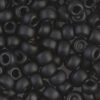 Matte Black Miyuki 6/0 Seed Beads