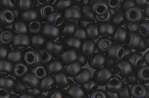 Matte Black Miyuki 6/0 Seed Beads