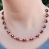 Ruby Red Sofia Czech Glass Necklace Kit