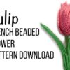 tulip french beaded flower download