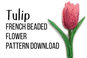 tulip french beaded flower download