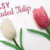 easy beaded tulip flower tutorial
