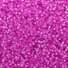 Silver Lined Magenta Preciosa Seed Beads