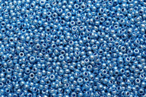 Metallic Lagoon Blue Preciosa Seed Beads