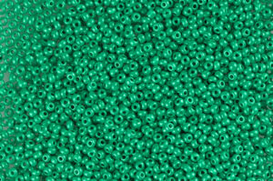 Lustred Opaque Rich Jade Green Preciosa Seed Beads