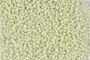 Opaque Limeade Chalk Preciosa Seed Beads