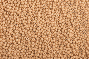 Opaque Caramel Chalk Preciosa Seed Beads