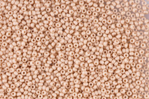 Opaque Warm Beige Chalk Preciosa Seed Beads