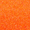 Colour Lined Flourescent Orange Preciosa Seed Beads