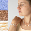 Santorini Golden Sands Beaded Necklace, Bracelet and Earring Kit